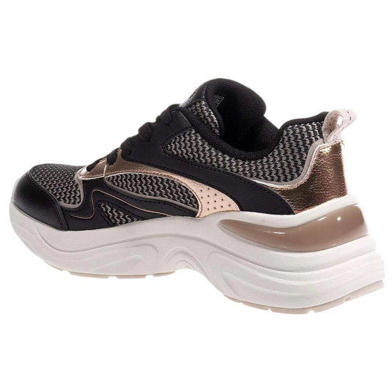 Skechers Two Tone Mesh Metallic Overlay
